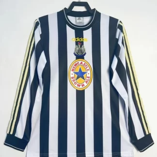 Camiseta de Fútbol Retro Newcastle United Local Manga Larga 1997-1999 Calidad Tailandesa