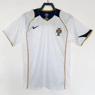 Camiseta de Fútbol Visitante Retro Portugal 2004 Calidad Tailandesa
