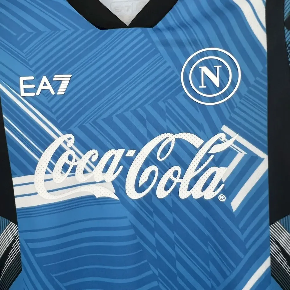 Camiseta de Fútbol Edición Conjunta 2024/2025 del Napoli Calidad Tailandesa Talla Infantil