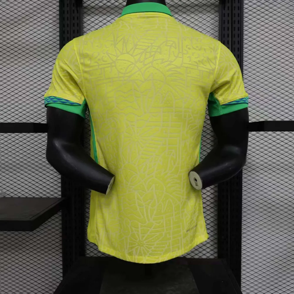 2024 Versión Jugador Brasil Camiseta Local