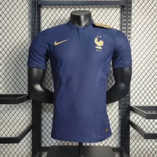 Versión de jugador de la camiseta de fútbol local de Francia 2022 AAA calidad fan