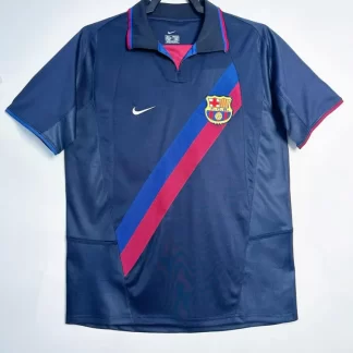 2002-2003 Camiseta de Fútbol Tercera Equipación Visitante Retro Barcelona Calidad Tailandesa
