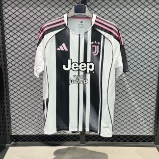 2025/2026 Juventus Local Camiseta de Fútbol 1:1 Calidad Tailandesa (Con Patrocinadores)
