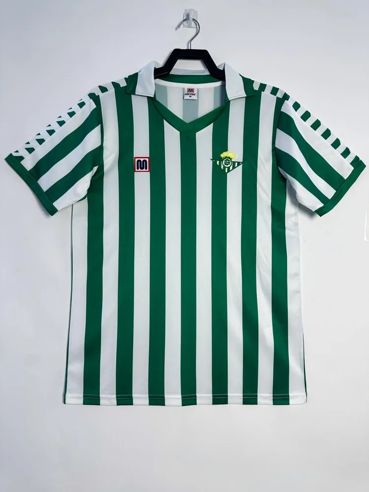 1982/1985 Retro Camiseta Local Real Betis Calidad Tailandesa