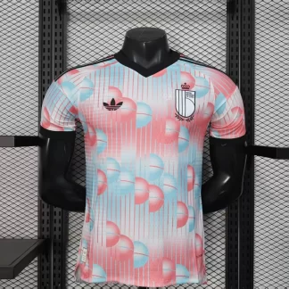 Camiseta de fútbol de visitante versión jugador de la selección de Bélgica 2026 Calidad Tailandesa 1:1