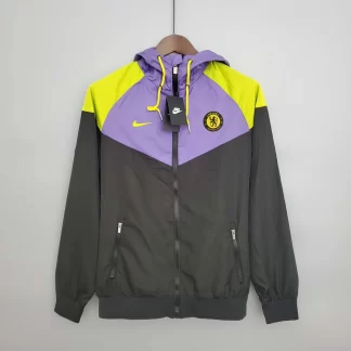 2023/2024 Chelsea Chaqueta Cortavientos Negra y Morada