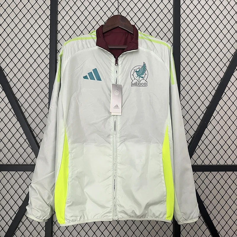 Camiseta Cortavientos Reversible de México 2024 Calidad Tailandesa