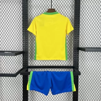 2025 Camiseta de Fútbol Local Brasil AAA calidad aficionado Talla Infantil