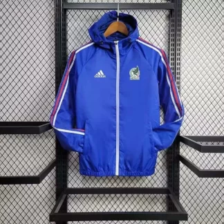 2024/2025 Chaqueta Impermeable México Azul Camiseta de Fútbol AAA calidad fan