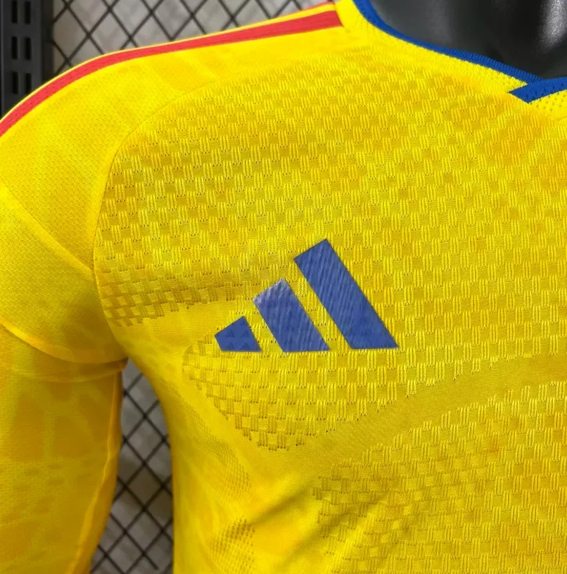 2026 Manga Larga Versión Jugador Camiseta Local Selección de Colombia 1:1 Calidad Thai