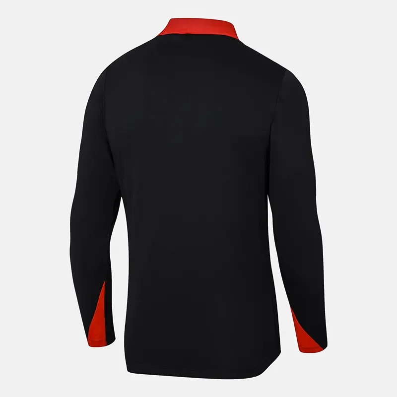 Conjunto de Entrenamiento de Media Cremallera Negro Portugal 2024-2025