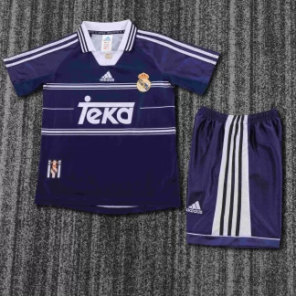 1998-1999 Retro Camiseta Visitante Real Madrid Calidad Tailandesa Talla Infantil