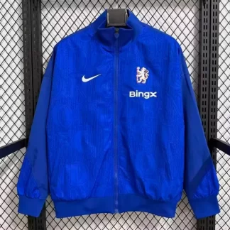 Chaqueta cortavientos azul de Chelsea 2025/2026 Camiseta de fútbol Calidad Thai
