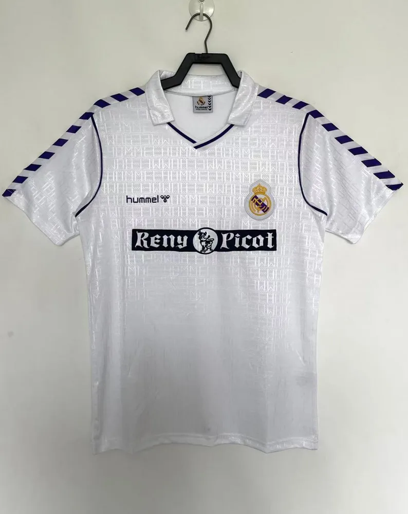 1988-1990 Retro Real Madrid Camiseta Local Calidad Tailandesa