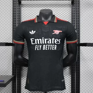 2025/2026 Versión Jugador Arsenal Edición Especial Negra Camiseta de Fútbol Calidad Tailandesa