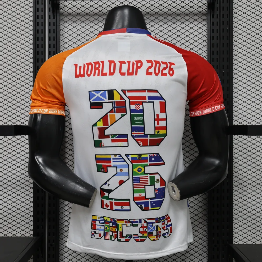 Camiseta de Fútbol Edición Especial de la Selección Nacional de la Copa del Mundo Versión Jugador 2026 AAA calidad para aficionados