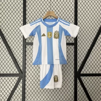 2024 Camiseta de Fútbol Local Selección Nacional de Argentina AAA calidad fan Talla Infantil