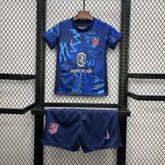 2024/2025 Atletico Madrid Tercera Camiseta Visitante Calidad Thai Talla Infantil