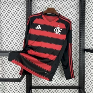 2025/2026 Flamengo Manga Larga Local Camiseta Fútbol Calidad Thai
