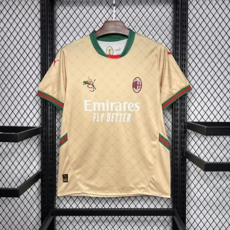 Camiseta de Fútbol Edición Co-Marca Gucci 2024/2025 AC Milan Calidad Tailandesa