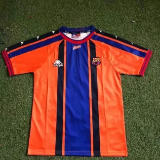 1997/1998 Camiseta de Fútbol Visitante Retro Barcelona Calidad Tailandesa