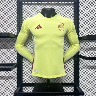 Camiseta de Fútbol Visitante de Manga Larga de España Versión Jugador 2024-2025
