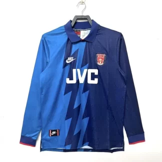 Camiseta de Fútbol Retro Visitante Arsenal Manga Larga 1995-1996 Calidad Tailandesa