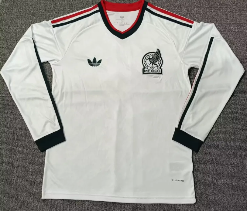 2026 Camiseta de Fútbol Manga Larga Visitante México Calidad Tailandesa