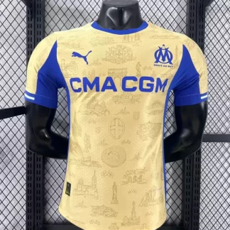 2025/2026 Camiseta de fútbol Versión Jugador Olympique de Marseille Cuarta Visitante calidad tailandesa