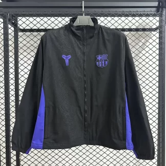 2025/2026 Barcelona Kobe Edición Conjunta Estampado Serpiente Chaqueta Cortavientos Camiseta de Fútbol Calidad Tailandesa