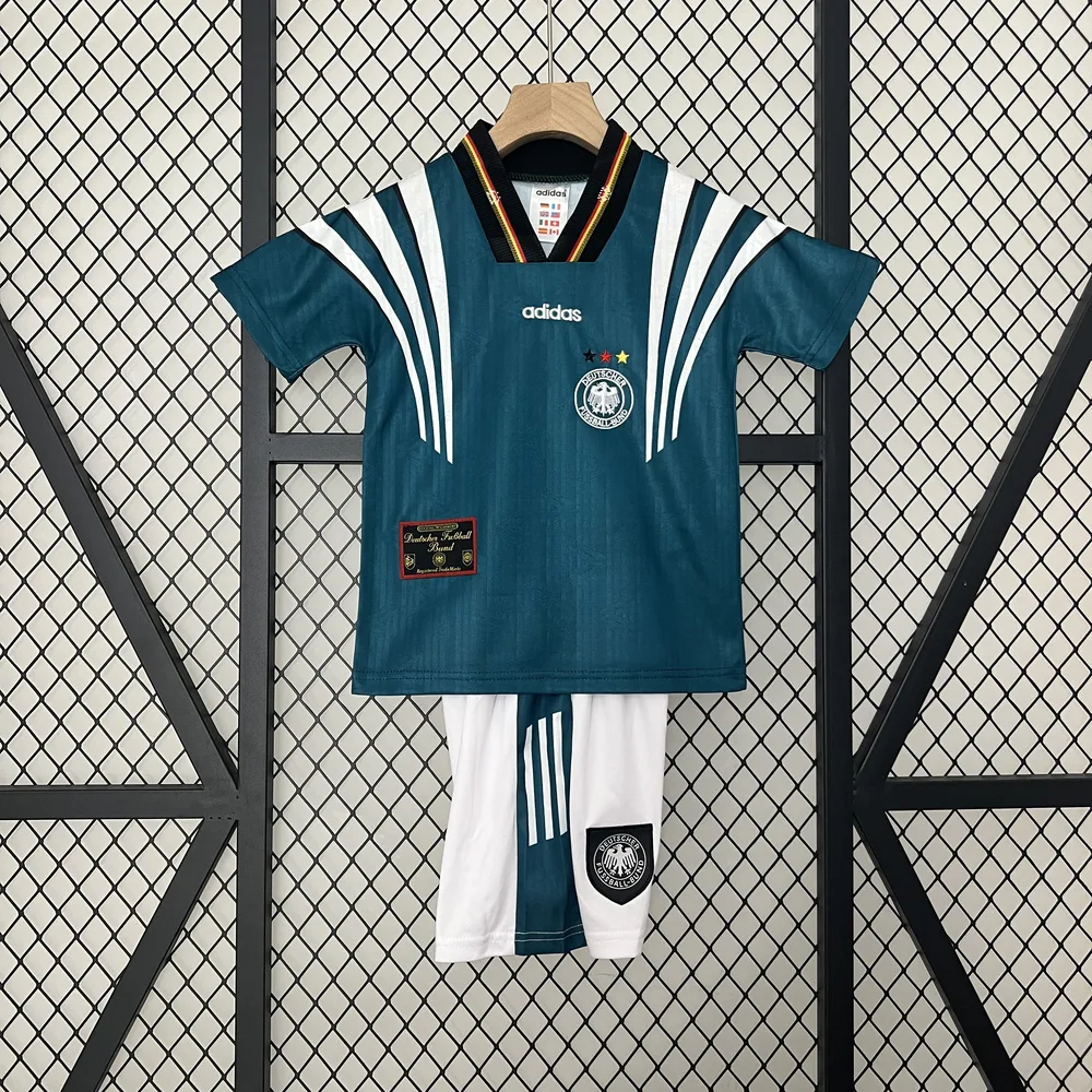 Camiseta Retro 1996 Alemania Visitante Fútbol AAA calidad fan Talla Infantil