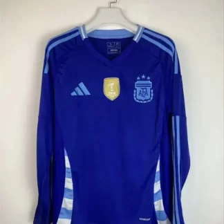 Camiseta de Fútbol Manga Larga 2024 de Argentina Visitante AAA calidad aficionado