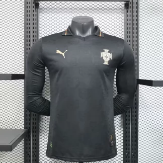 2026 Player Version Manga Larga Camiseta de Fútbol Pantera Negra de Portugal AAA fan-grade