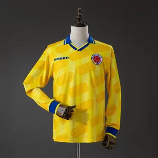 Camiseta Retro 1994 Colombia Home Manga Larga AAA calidad fan