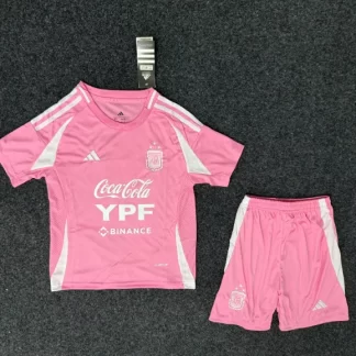 2025/2026 Camiseta de fútbol Argentina Visitante rosa calidad tailandesa Talla infantil