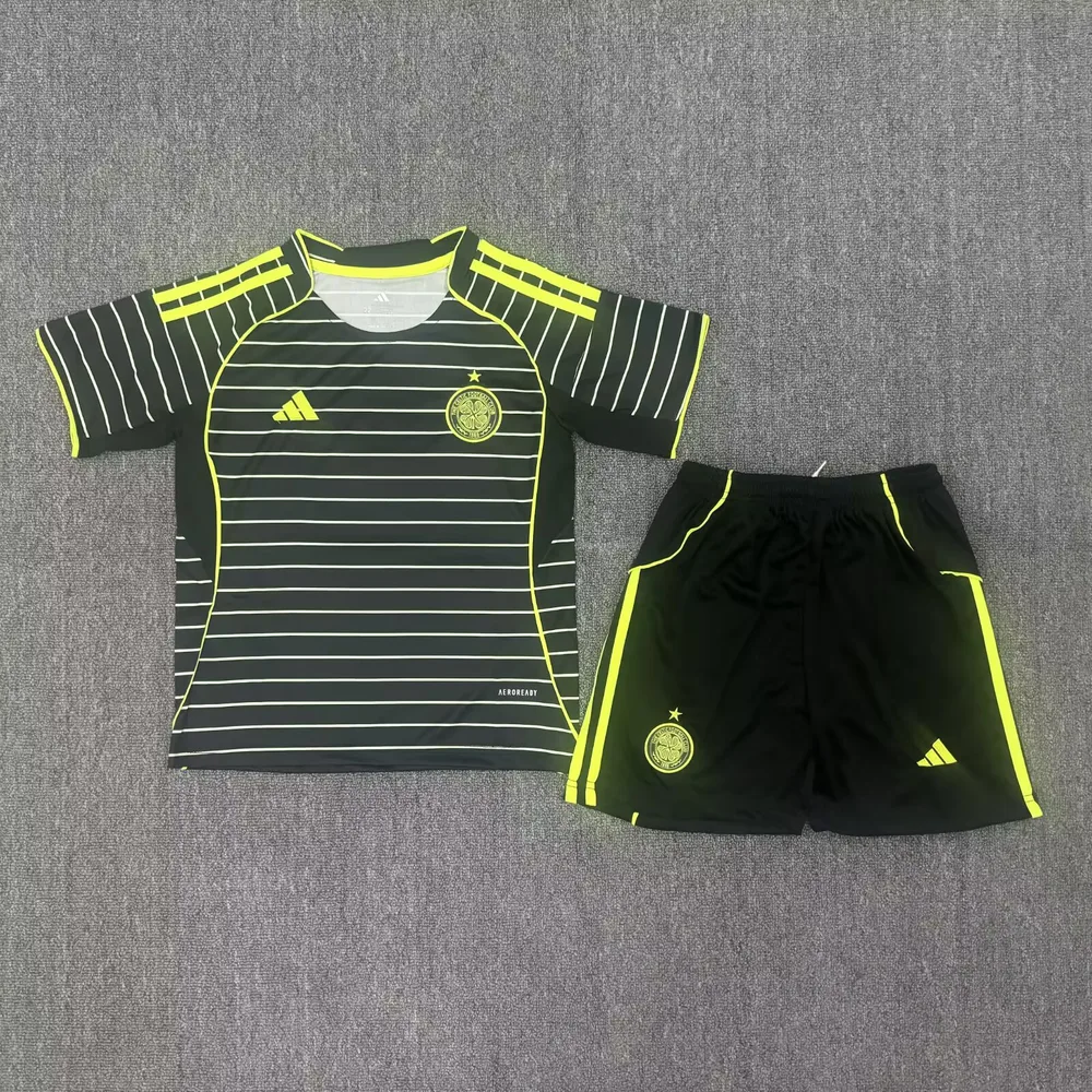 2025/2026 Celtic Visitante Camiseta de Fútbol Calidad Tailandesa Talla Infantil