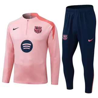 2025/2026 Barcelona Conjunto de Entrenamiento Media Cremallera Rosa Jersey Set