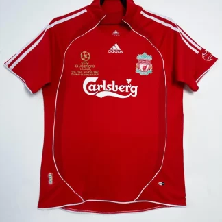 2006/2008 Retro Liverpool Camiseta de Local Versión Champions League Calidad Tailandesa