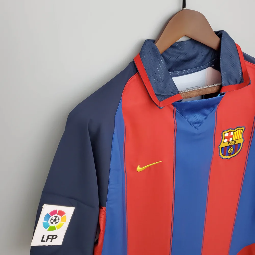 Camiseta de Fútbol Local Retro de Barcelona 2003/2004 Calidad Tailandesa