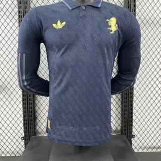 Camiseta Fútbol Juventus Tercera Visitante Manga Larga Versión Jugador 2024/2025 Calidad Tailandesa