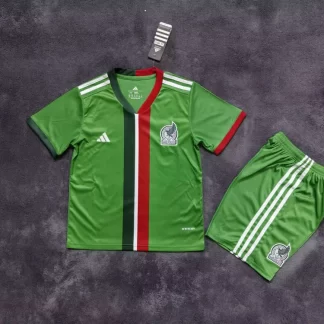 Camiseta de Local de la Selección de México 2025/2026 Calidad Tailandesa Talla Infantil