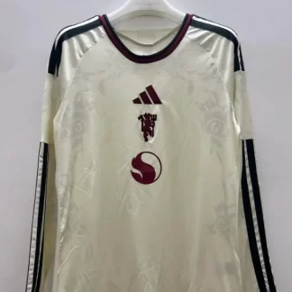 Camiseta de Fútbol Tercera Equipación Manchester United Manga Larga 2026/2027 1:1 Calidad Tailandesa