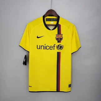Camiseta de Fútbol Visitante Retro de Barcelona 2008/2009 Calidad Tailandesa