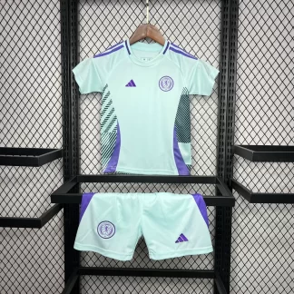 Camiseta de fútbol Visitante Selección de Escocia 2024-2025 Calidad Tailandesa Talla Infantil