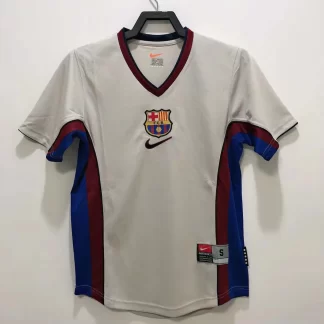 Camiseta de Fútbol Retro Visitante 1998/1999 Barcelona Calidad Thai