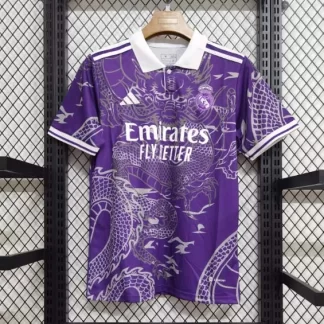Camiseta Púrpura del Dragón Chino del Real Madrid 2023/2024