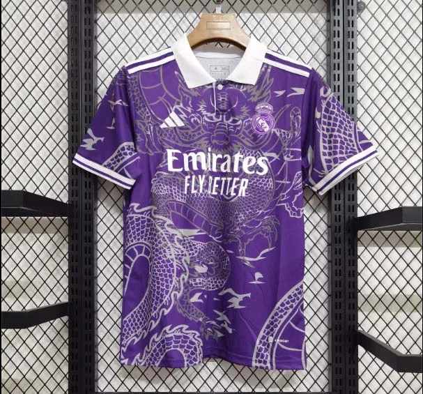 Camiseta Púrpura del Dragón Chino del Real Madrid 2023/2024