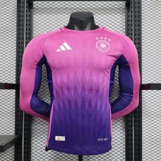 Camiseta de Fútbol Versión Jugador Manga Larga Alemania Visitante 2024-2025 1:1 Calidad Tailandesa