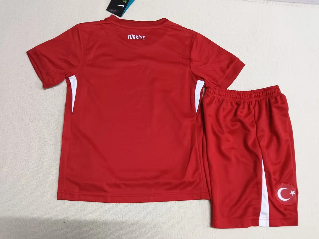 Camiseta Local Turquía Talla Infantil 2024 Calidad Tailandesa
