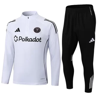 2025/2026 Inter Miami Conjunto de Entrenamiento Media Cremallera Blanco Camiseta de Fútbol Calidad Tailandesa Set
